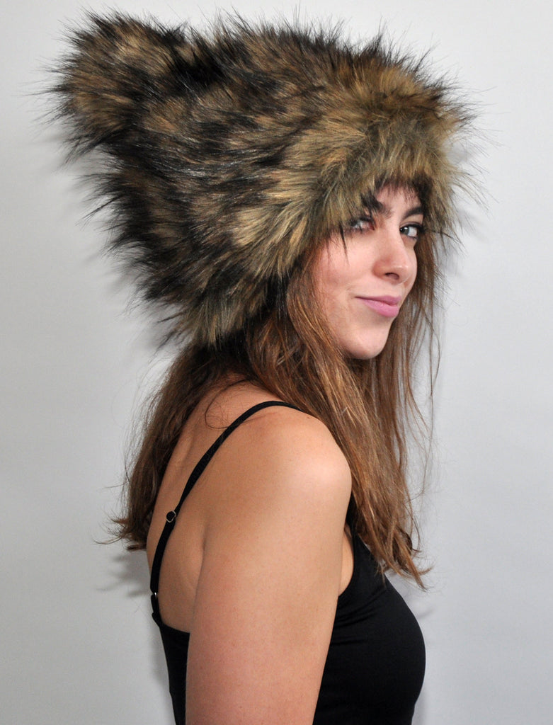 BROWN WOLF "Ears" Hat