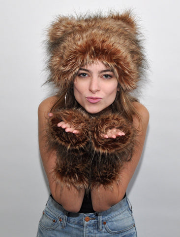 CURLY SHAG "Ears" Hat