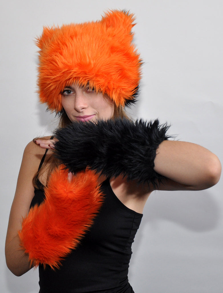 GO ORANGE & BLACK MITTS