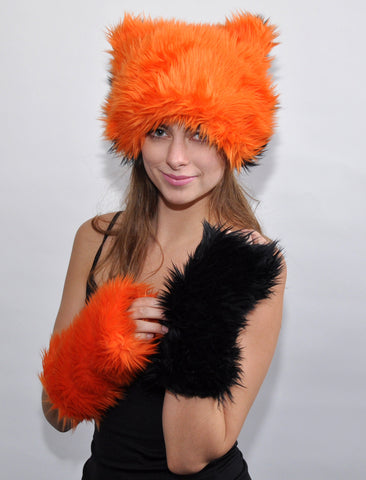 TIPSY BROWN ON TAN MITTS