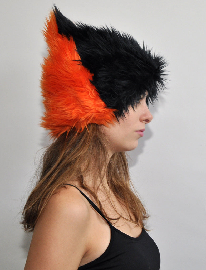 GO ORANGE & BLACK "Ears" Hat