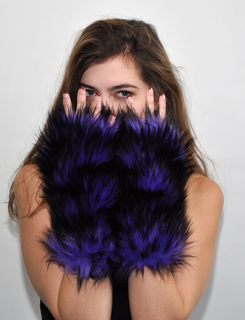 PURPLE WOLF MITTS