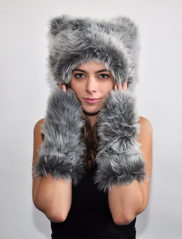 TIPSY BROWN ON TAN MITTS