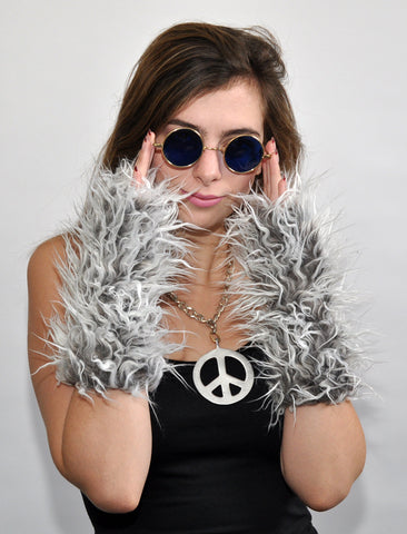 TIPSY BROWN ON TAN MITTS