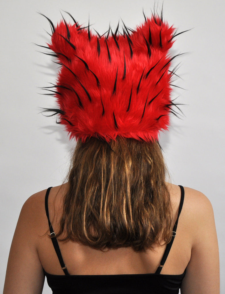 TIPSY BLACK ON RED "Ears" Hat