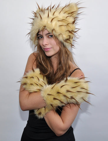 TIPSY RED ON BLACK MITTS