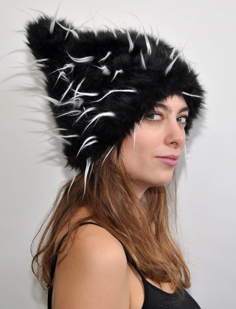 TIPSY WHITE ON BLACK "Ears" Hat