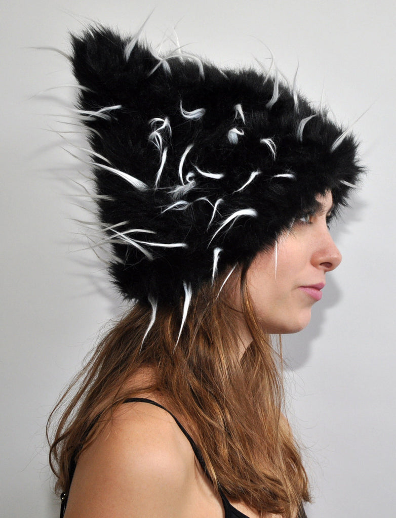 TIPSY WHITE ON BLACK "Ears" Hat