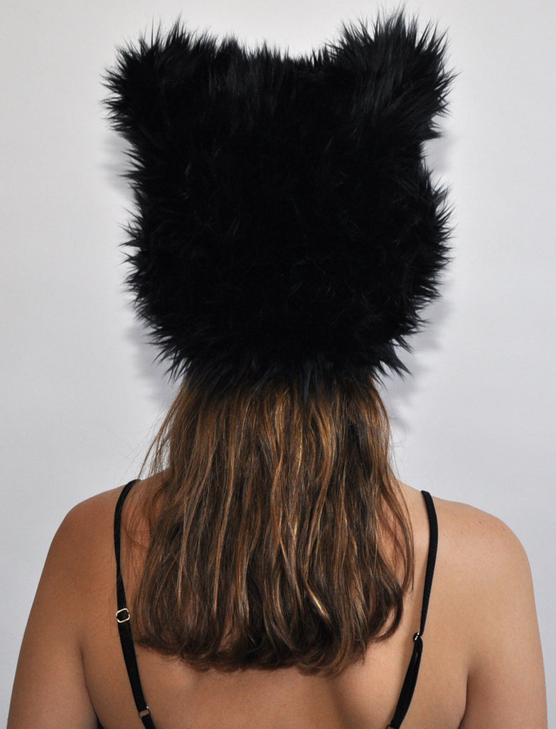 BLACK BEAR  "Ears" Hat