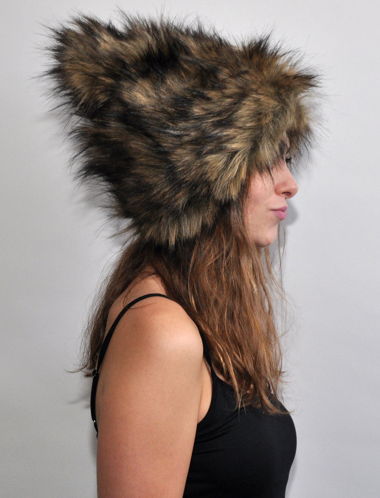 BROWN WOLF "Ears" Hat
